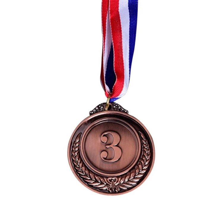 Custom Gold Medal With Ribbon